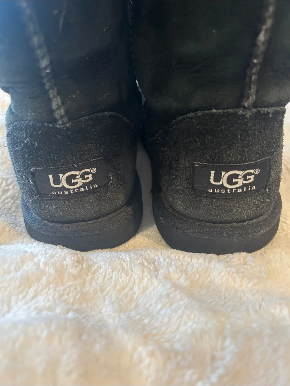 UGG Black Shearling Lined Boot